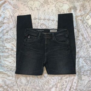 NWOT Adriano Goldschmied Farrah Skinny Ankle High Rise Raw Hem Blue Jeans Sz 29